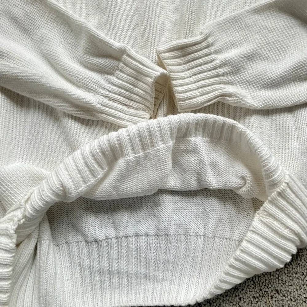 J. Crew Cream Crewneck Sweater
